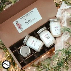 Cedar Mountain Candle Mother's Day Mini Candle Gift Set - Spa Collection - Set Of 4 Candles