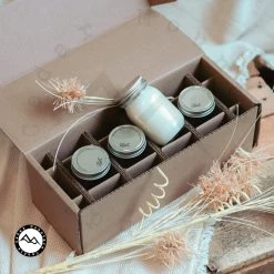 Cedar Mountain Candle Staff Favorites Mini Mason Jar Candle Set - Set Of 4 Candles