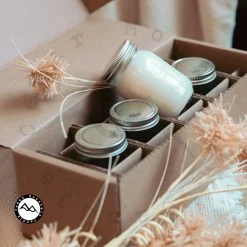 Cedar Mountain Candle Staff Favorites Mini Mason Jar Candle Set - Set Of 4 Candles