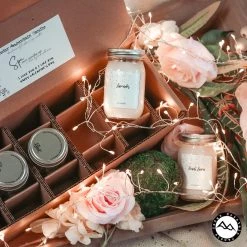 Cedar Mountain Candle Valentine's Day Mini Candle Gift Set - Spa Collection - Set Of 4